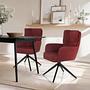 TARUGO Swivel chair fabric Red 2