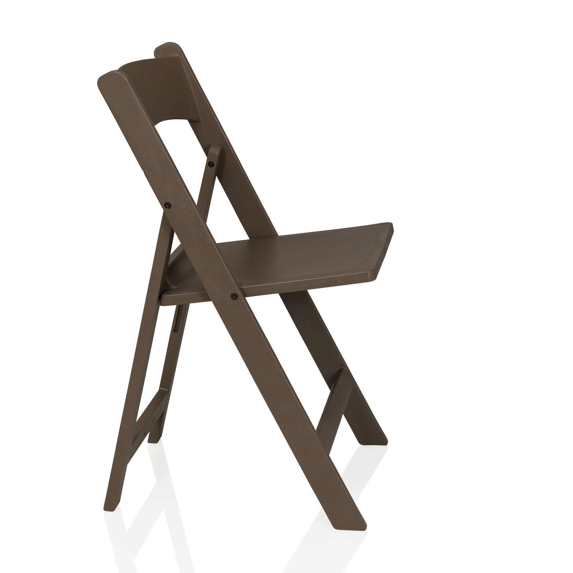 2x Travano Garden Chair Plastic Brown 5