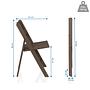 2x Travano Garden Chair Plastic Brown 4