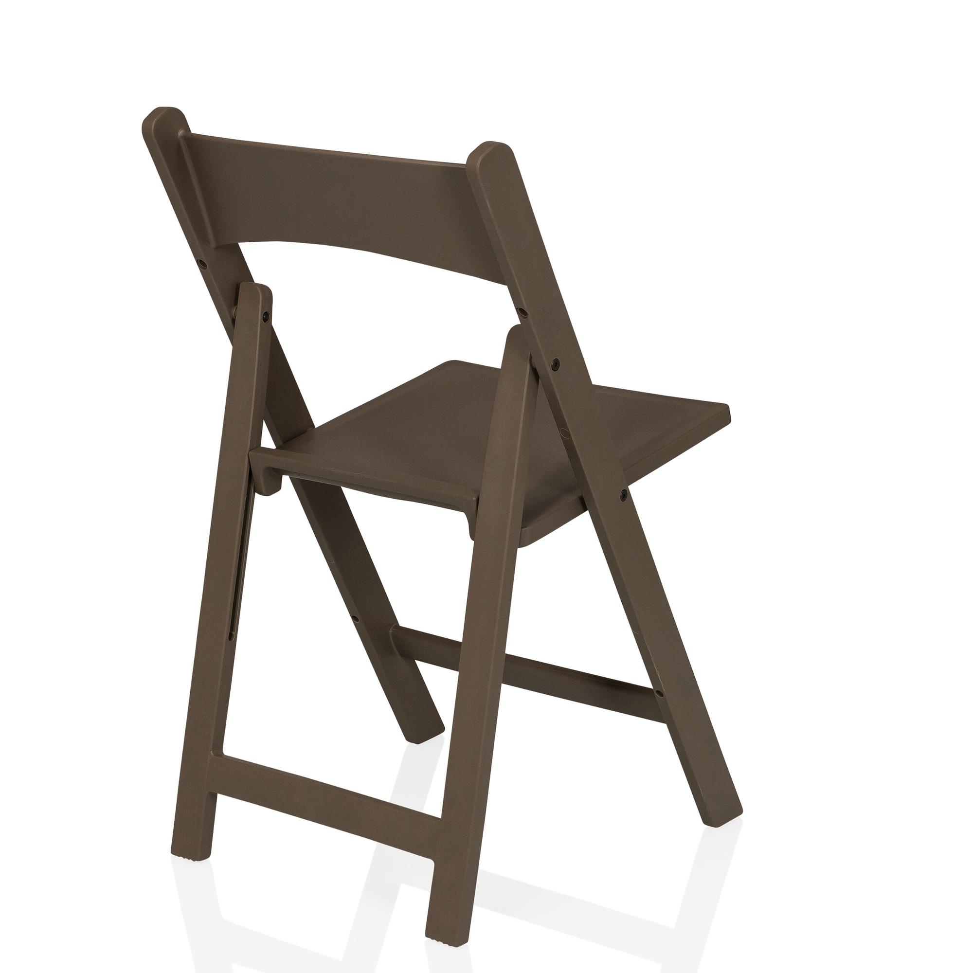 2x Travano Garden Chair Plastic Brown 7