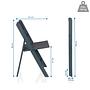 2x Travano Garden Chair Plastic Grey 4