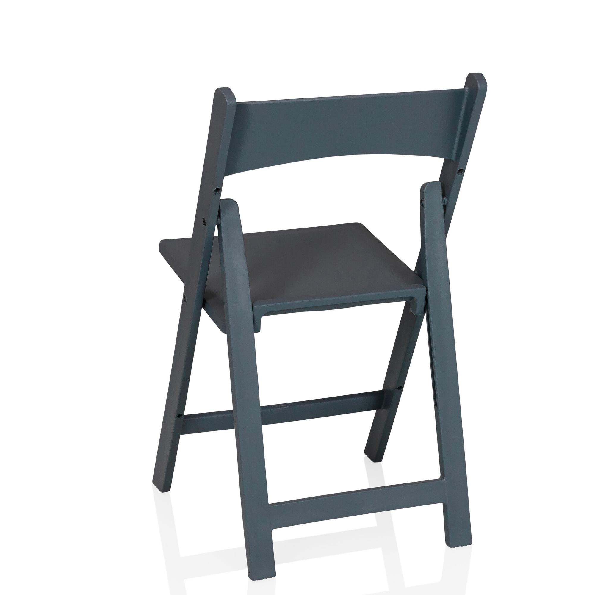 2x Travano Garden Chair Plastic Grey 9