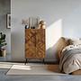 Highboard / Chest of drawers SANTJAGO WOOD HIGH 63x32x117 cm 2 doors Solid fir hjh LIVING 3