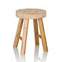RUSTIKO W Hocker Paulownia-Holz 6