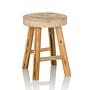 RUSTIKO W Hocker Paulownia-Holz 9