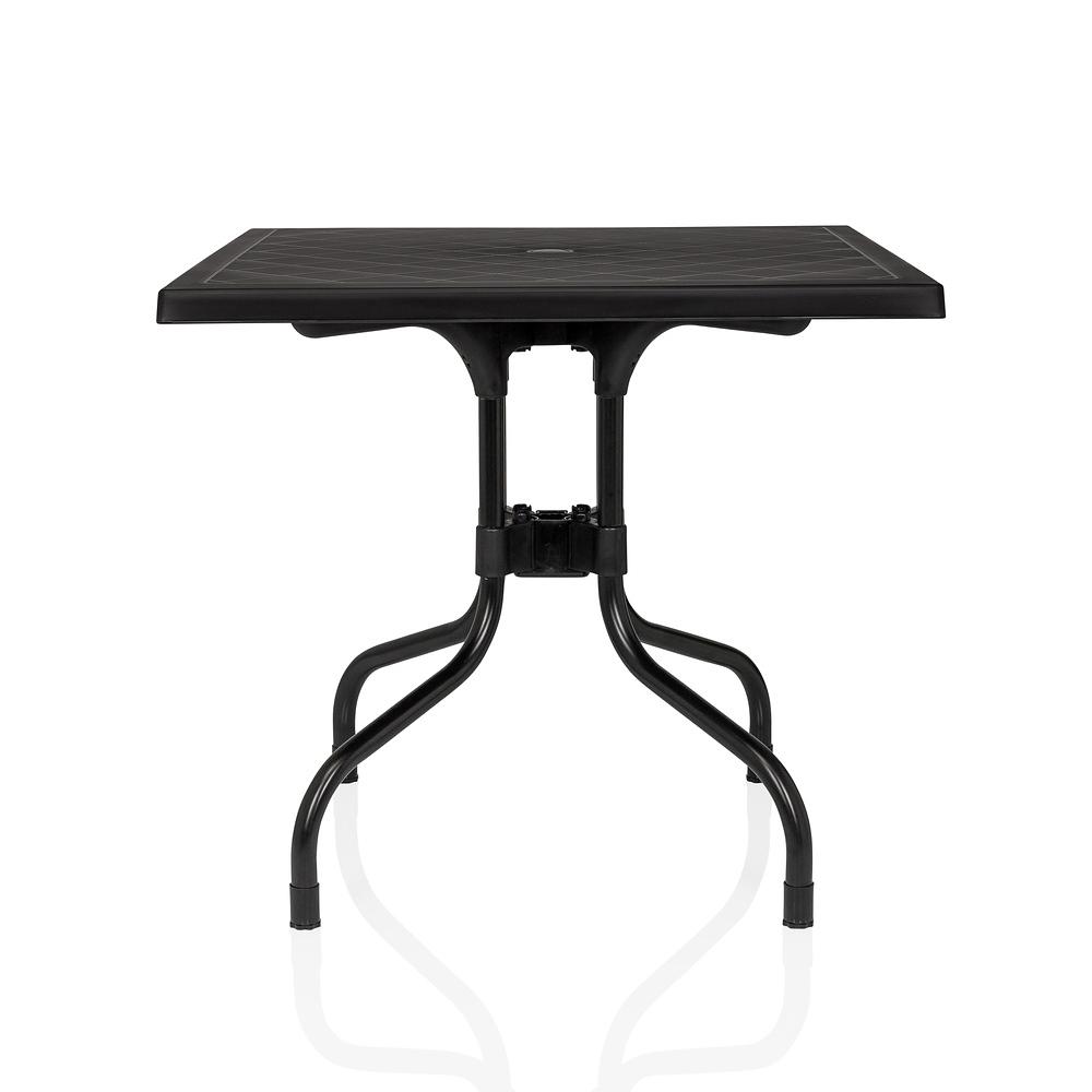 Travano T1 Gartentisch Kunststoff Schwarz 0