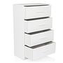 Chest of drawers ESTORIA 58x30x91cm 4 compartments white hjh LIVING 2