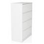 Chest of drawers ESTORIA 58x30x91cm 4 compartments white hjh LIVING 6