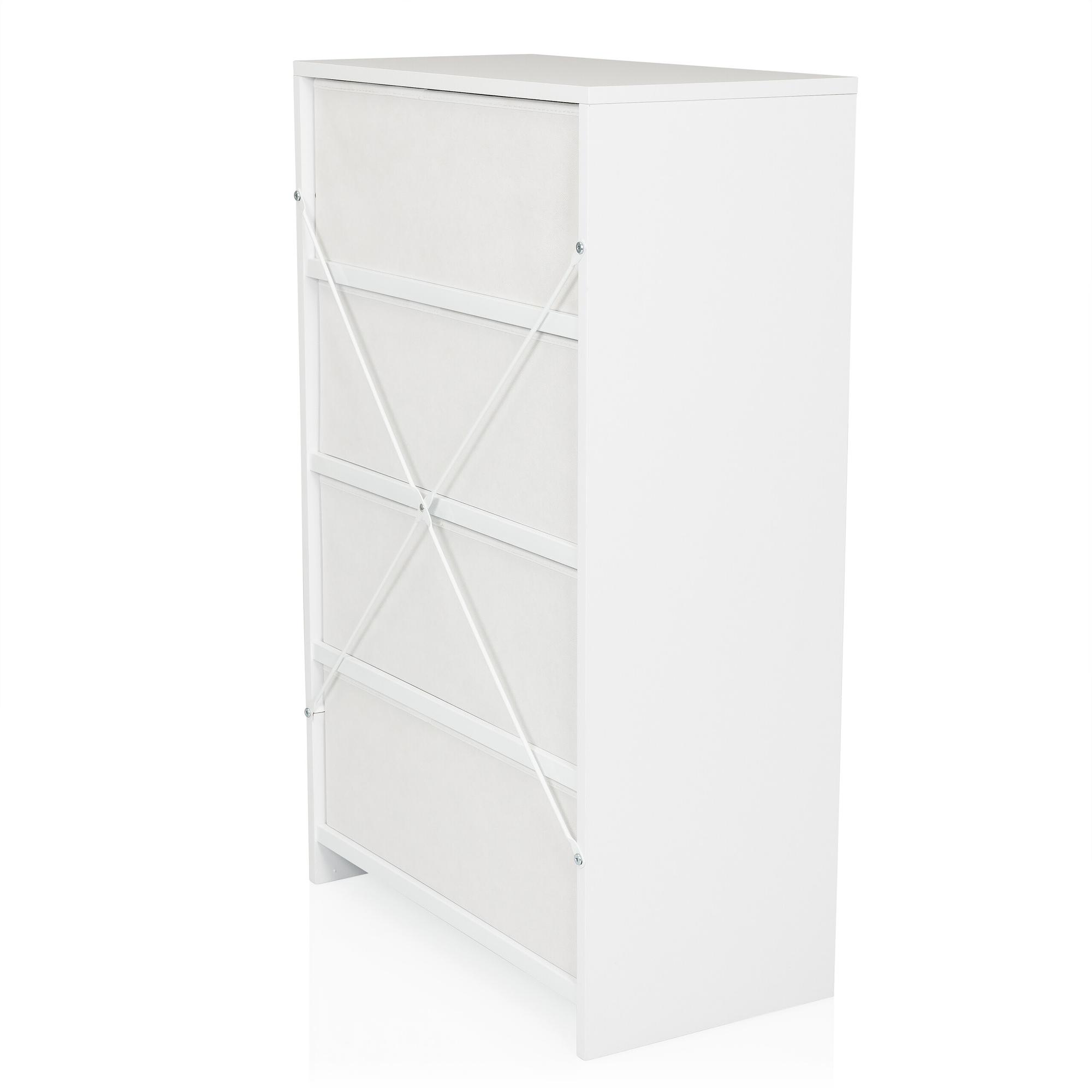 Chest of drawers ESTORIA 58x30x91cm 4 compartments white hjh LIVING 8