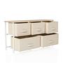 FOLDAR Kommode mit 5 Fächern Beige 2