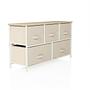 FOLDAR Kommode mit 5 Fächern Beige 5