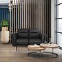 VINTALUX 2-seater sofa faux leather grey 3