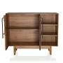 Chest of drawers SANTJAGO WOOD L 95x32x79.5 cm 2 doors 3 compartments Solid fir hjh LIVING 2