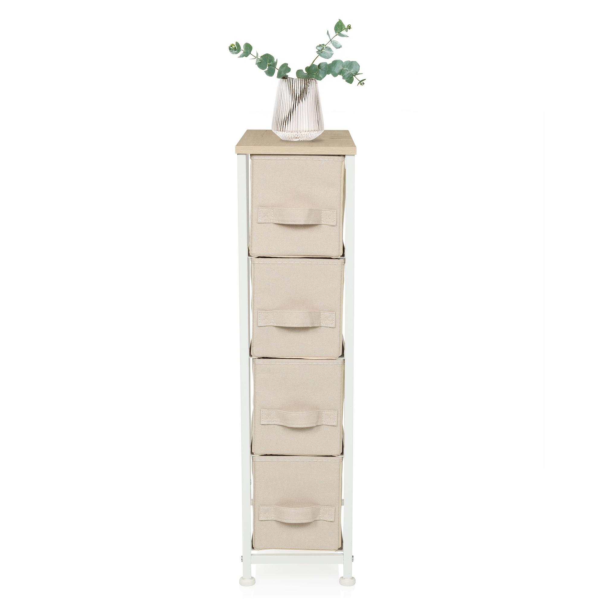 FOLDRESS S Regal mit 4 Fächern Beige 1