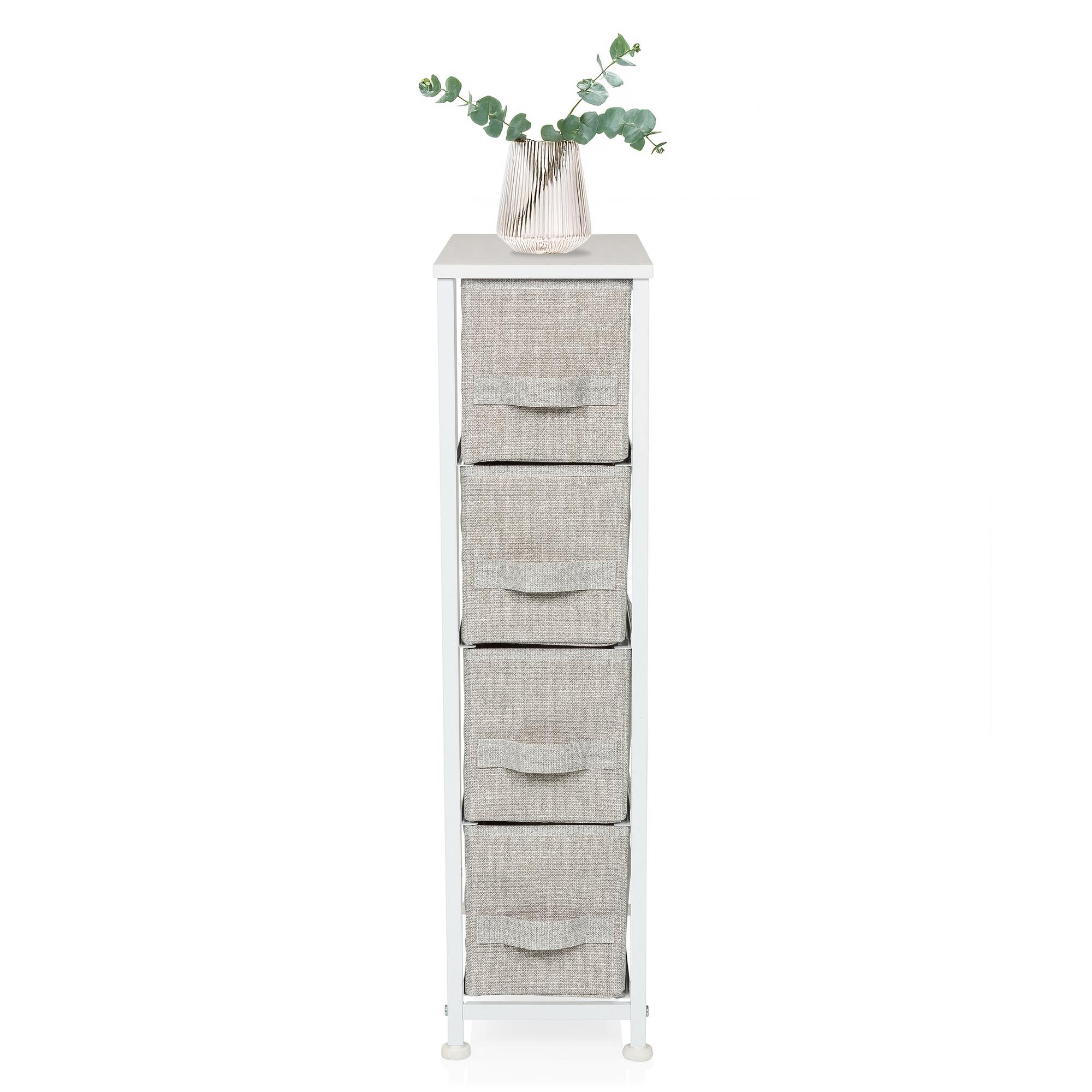 WARDROBE Regal with 4 compartments Gray 1
