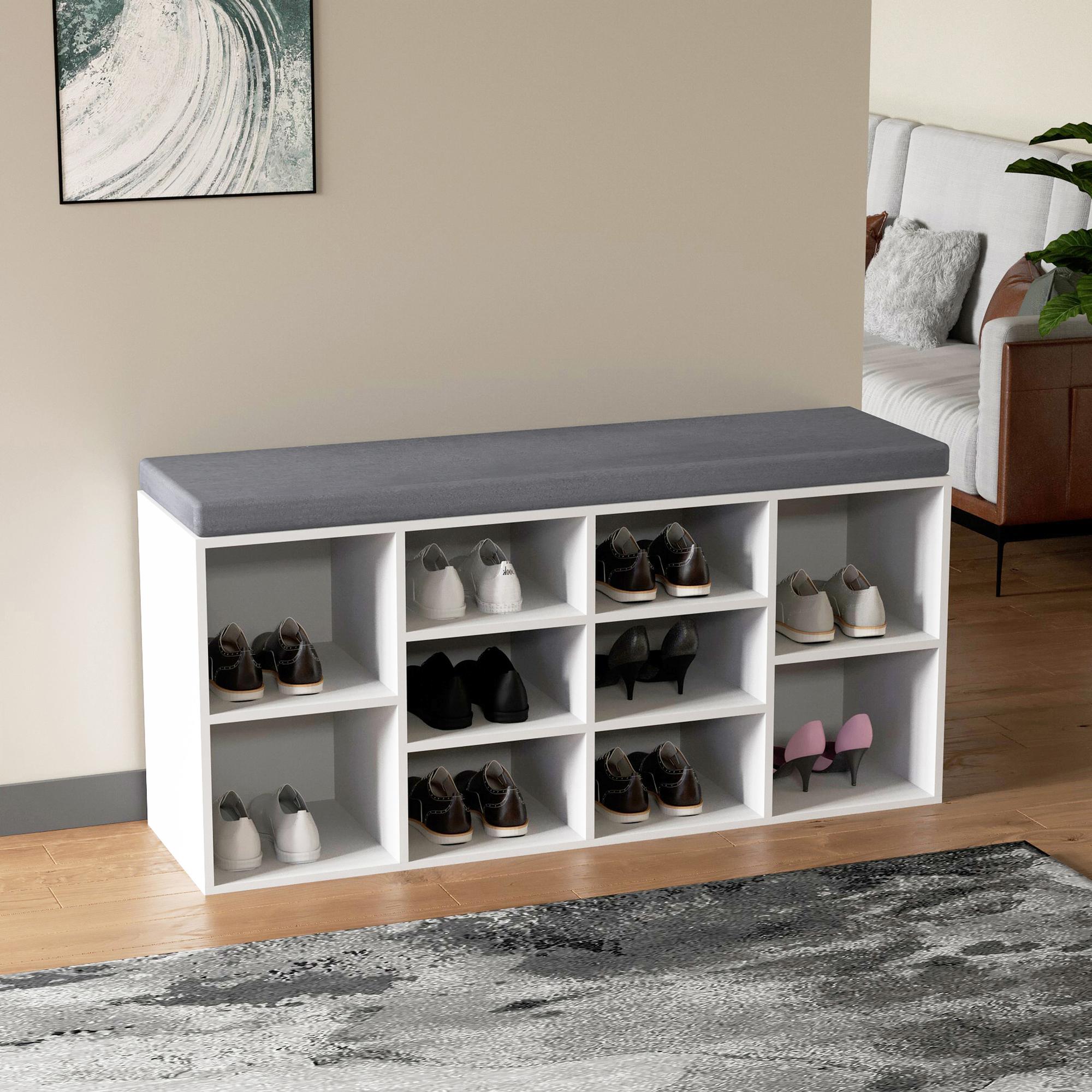 ESTHA 10 Schuhregal Weiß 3
