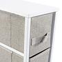 WARDROBE Regal with 4 compartments Gray 4