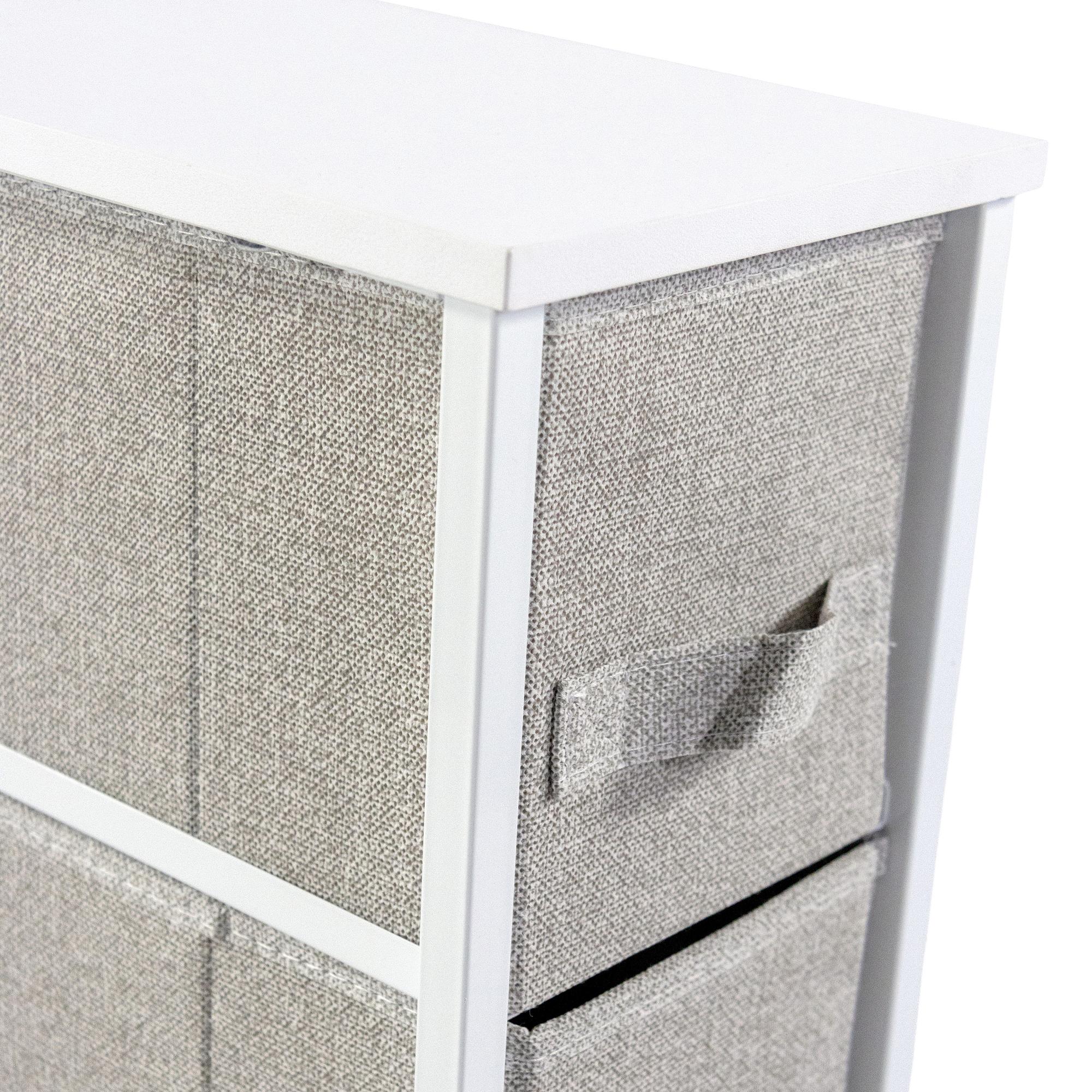 WARDROBE Regal with 4 compartments Gray 4