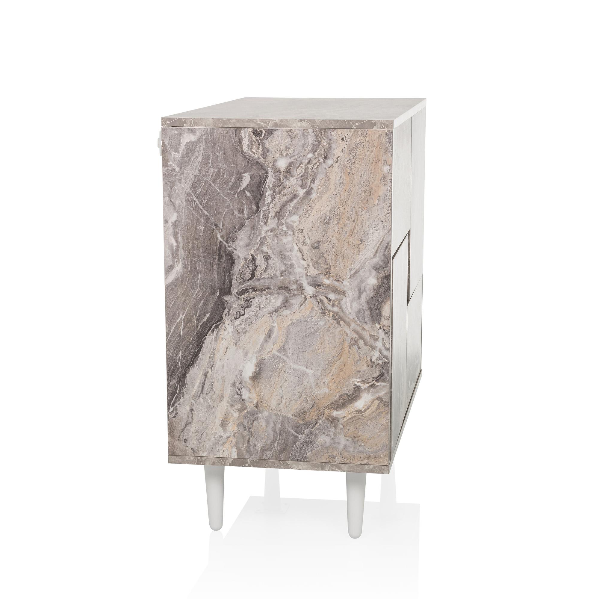 LYKKJA Chest of drawers Grey 6