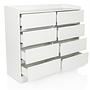 OSOYRO Chest of drawers with 8 drawers White 1