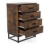 Sideboard with 4 drawers Brown 2