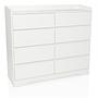 OSOYRO Chest of drawers with 8 drawers White 0