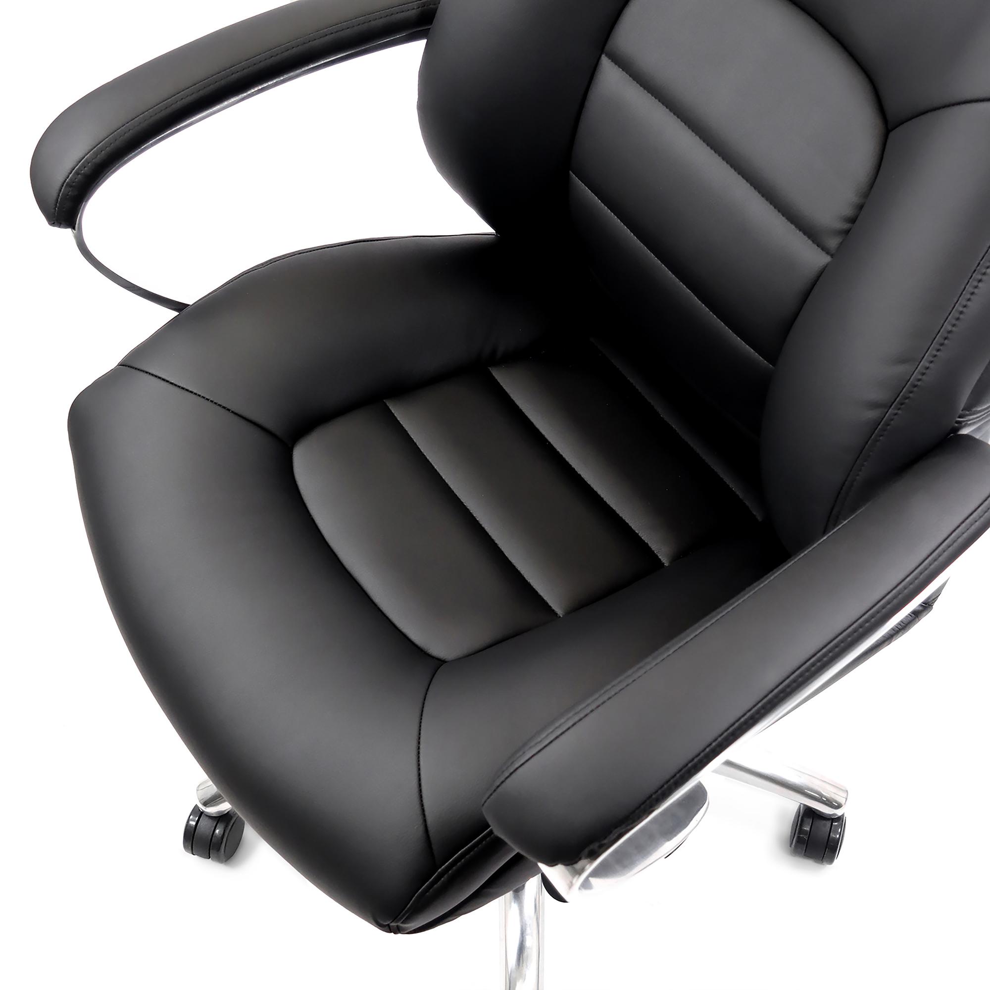 BRENTON XXL Office chair Faux leather Black 6