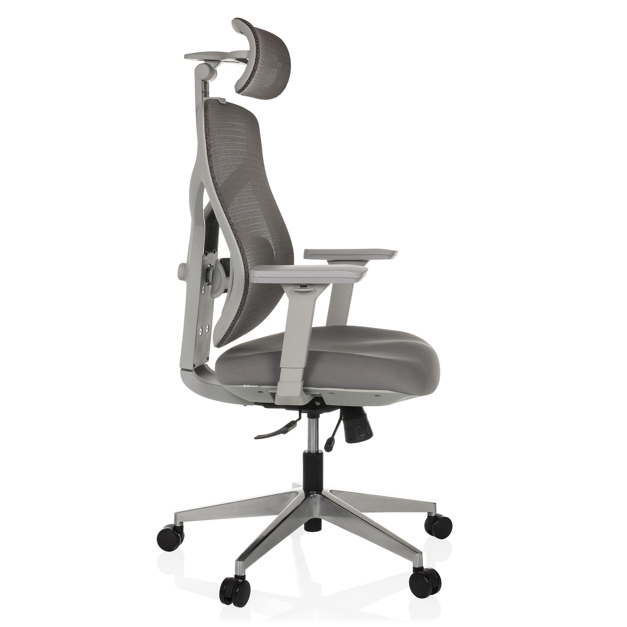 CASSILIS W Office chair Mesh fabric Grey 6