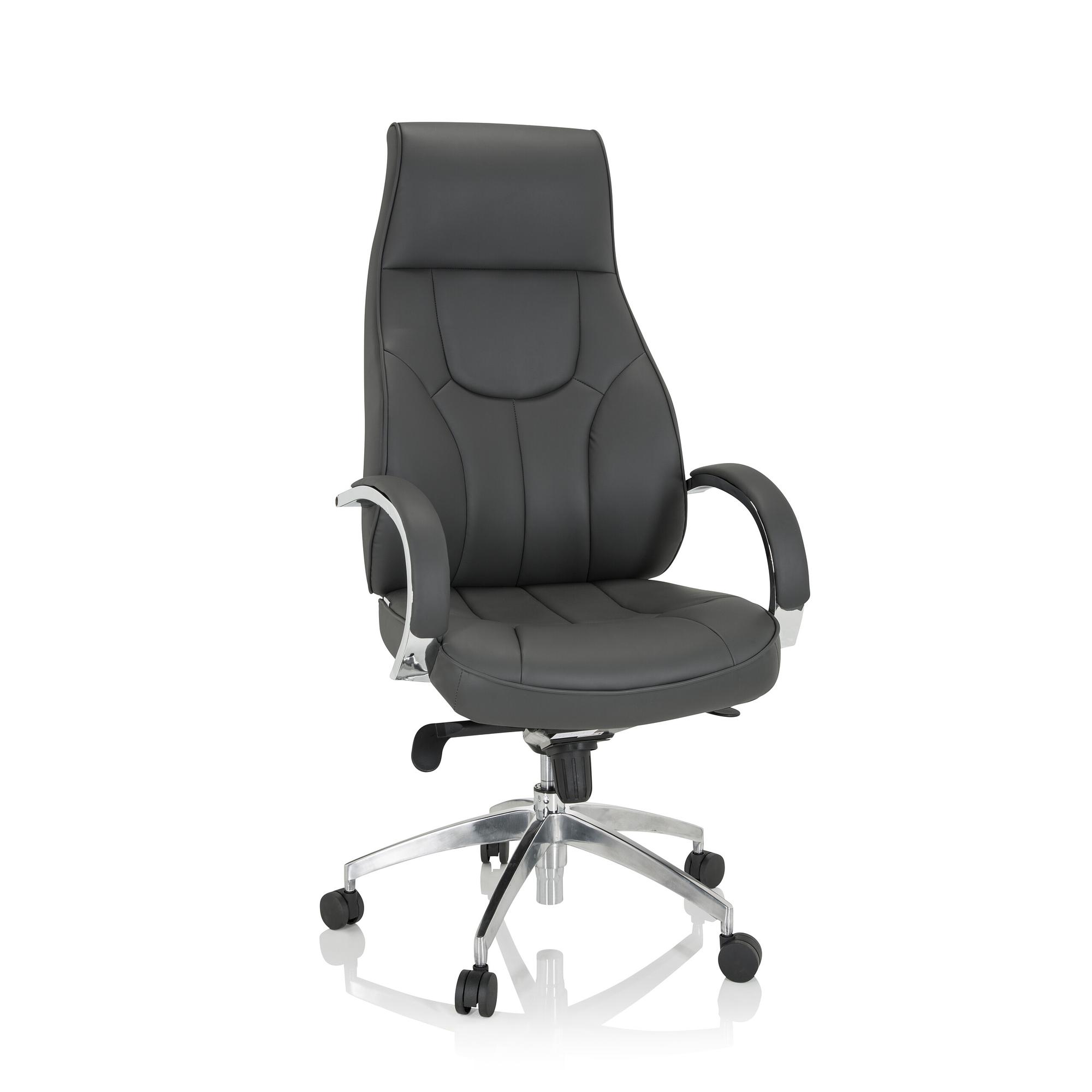 ELEGANCE I Office chair faux leather Grey 0