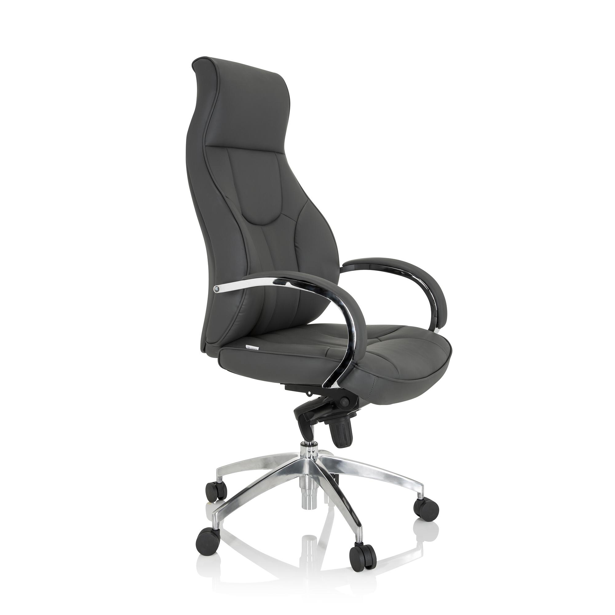 ELEGANCE I Office chair faux leather Grey 5