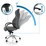 ELEGANCE I Office chair faux leather Grey 1