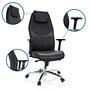 FERRARA Office Chair Leather Black 1