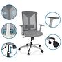 HALIFAX Office chair Mesh fabric Grey 2