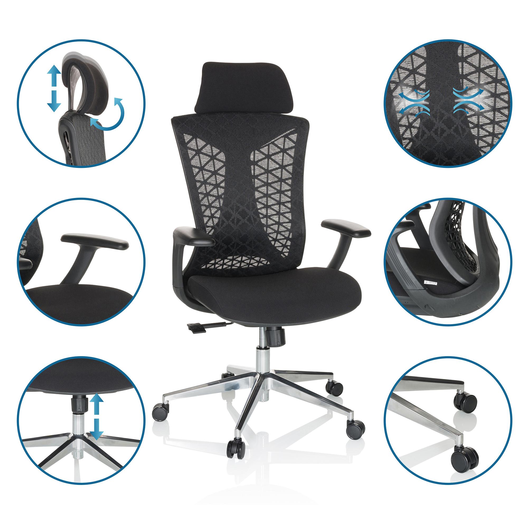 FALEO B Office chair Mesh Black 2