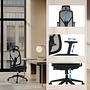B?rostuhl / Drehstuhl RALOO ECO Sitz Stoff / R?cken Netzstoff schwarz hjh OFFICE 3