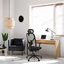 B?rostuhl / Drehstuhl RALOO ECO Sitz Stoff / R?cken Netzstoff schwarz hjh OFFICE 4