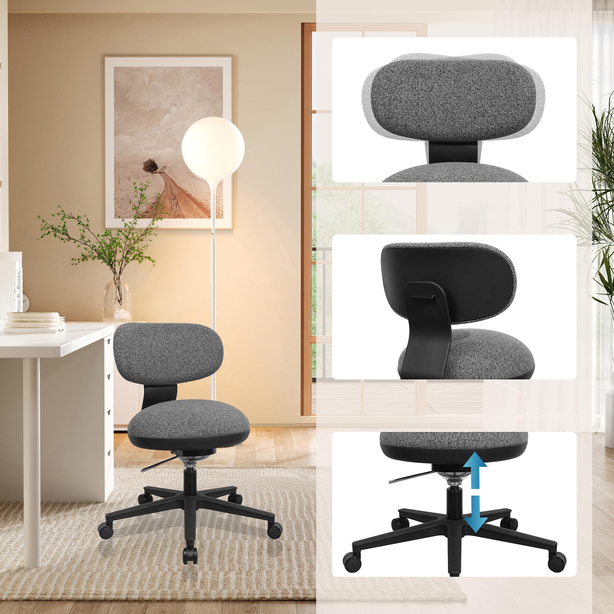 SITMOTION B 3D Office Chair Fabric Dark Grey 2