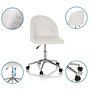 SOLAO TED Office chair Bouclé White 1