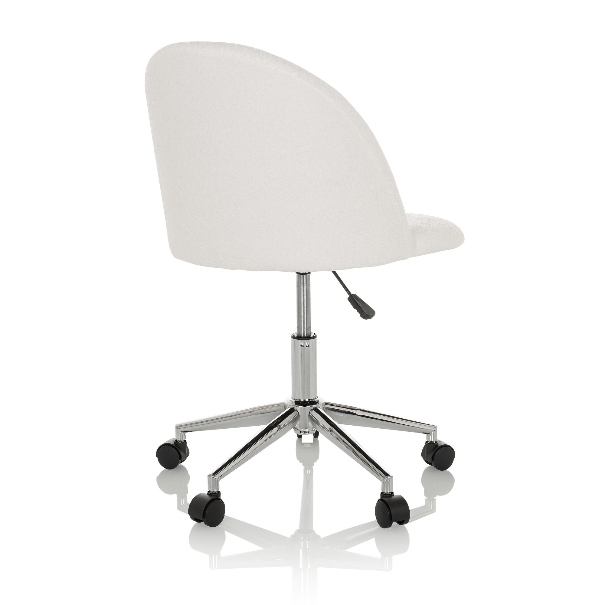 SOLAO TED Bürostuhl Bouclé Weiß 8