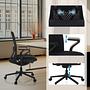 VERVIO Office chair mesh fabric Black 2