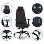 Office chair / Swivel chair YUCANO Fabric black hjh OFFICE 2