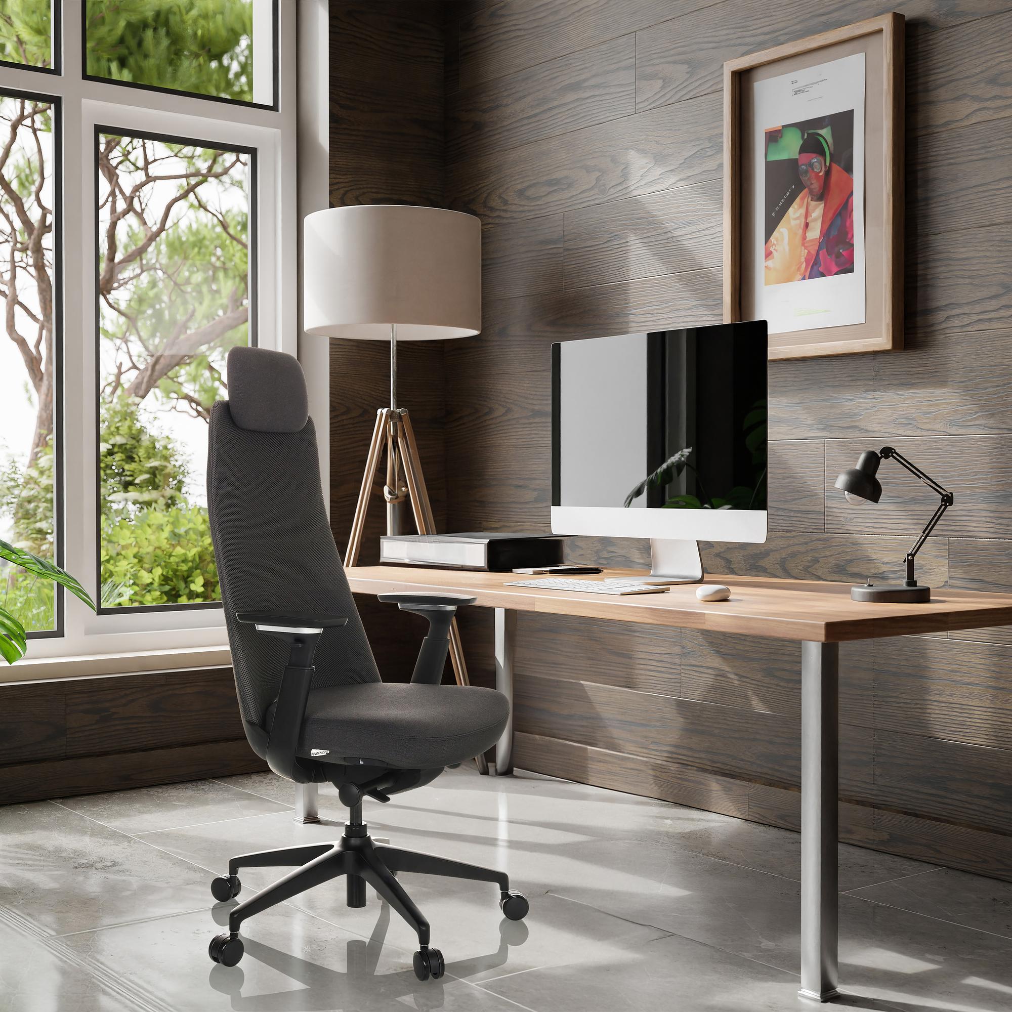 Office chair / Swivel chair YUCANO Fabric black hjh OFFICE 3