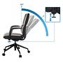 ATMOS DESIGNER Office Chair Faux Leather Black 1
