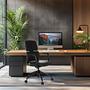 ATMOS DESIGNER Office Chair Faux Leather Black 3