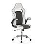 GAME SPORT PRO Office Chair Faux Leather White Grey 0