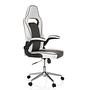 GAME SPORT PRO Office Chair Faux Leather White Grey 5