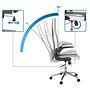 GAME SPORT PRO Office Chair Faux Leather White Grey 1