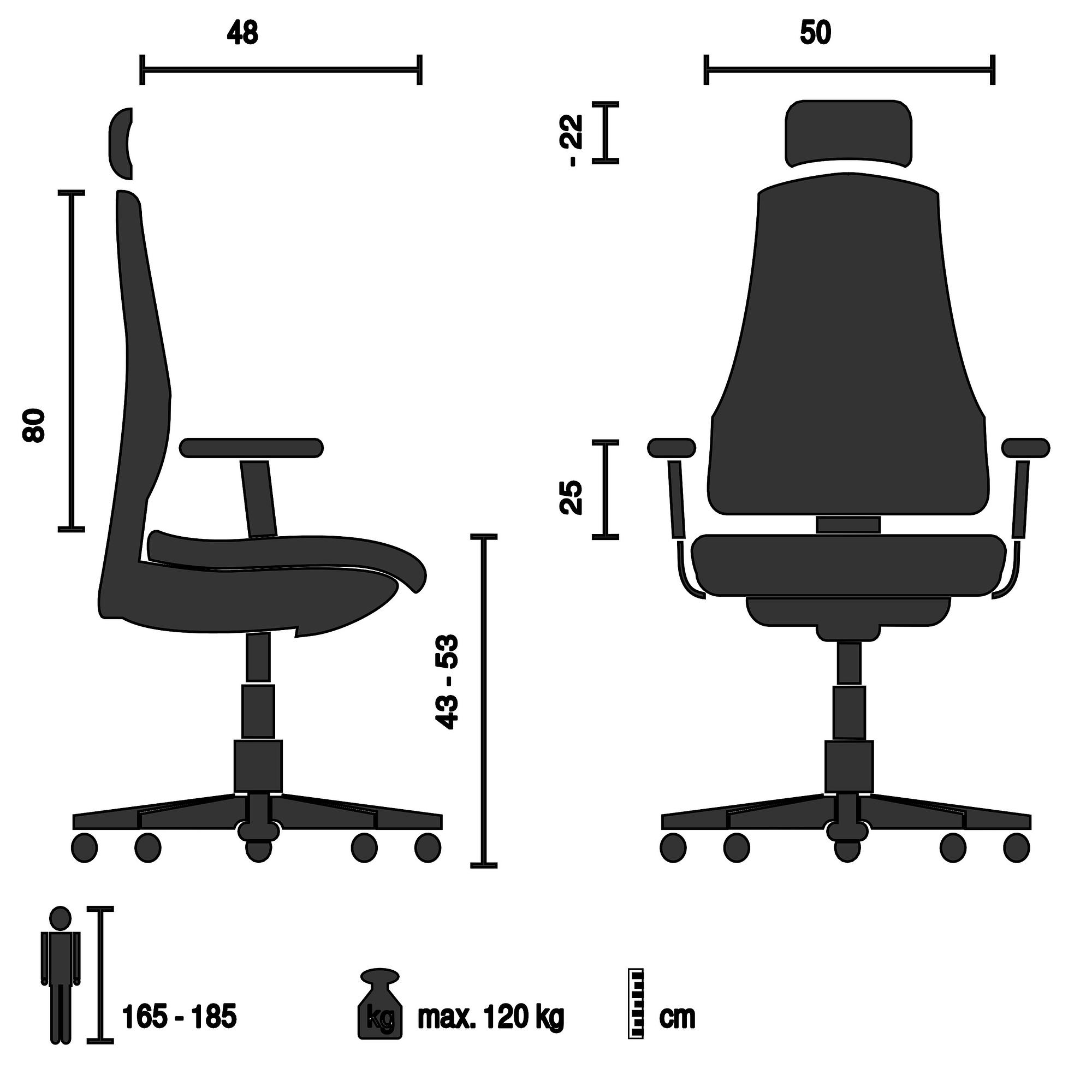 GAME SPORT PRO Office Chair Faux Leather Black 4