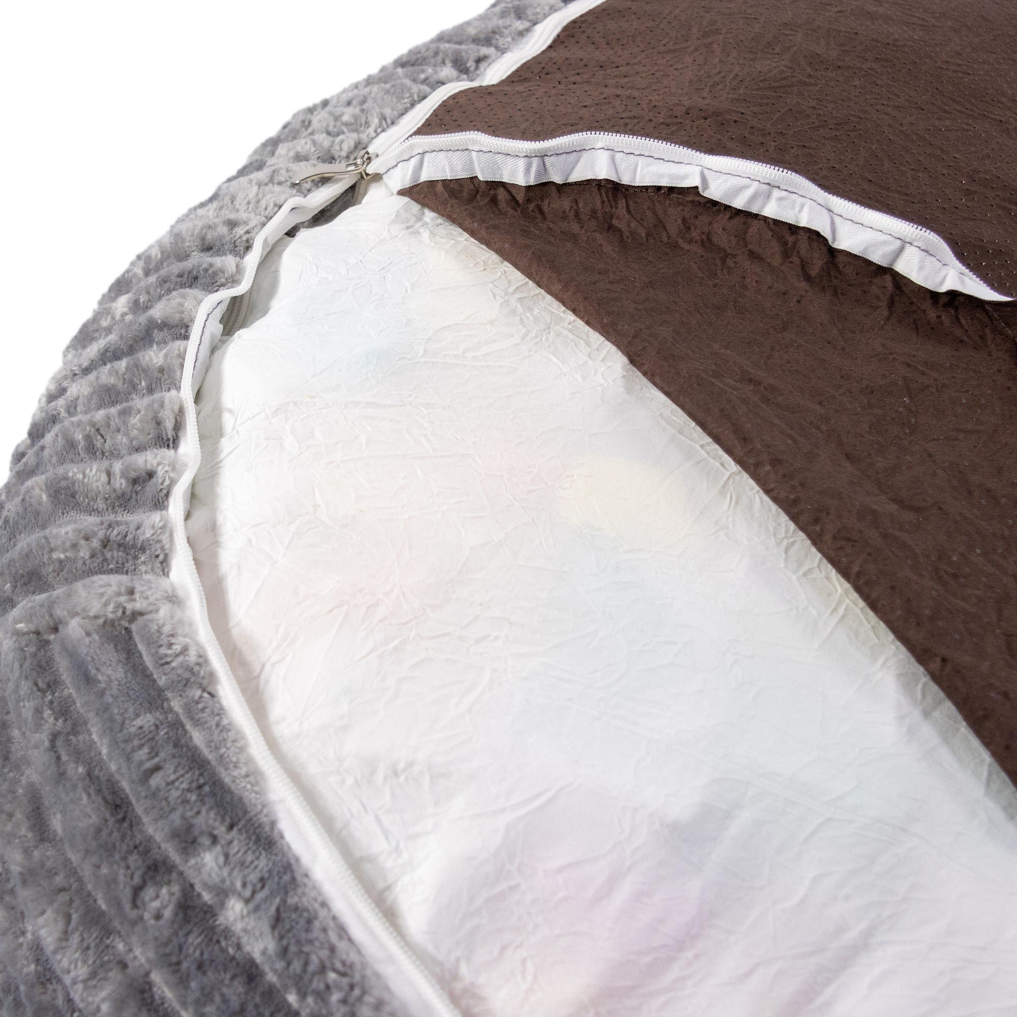 Sitzolo R Sitzsack Cord Stoff Grau 5