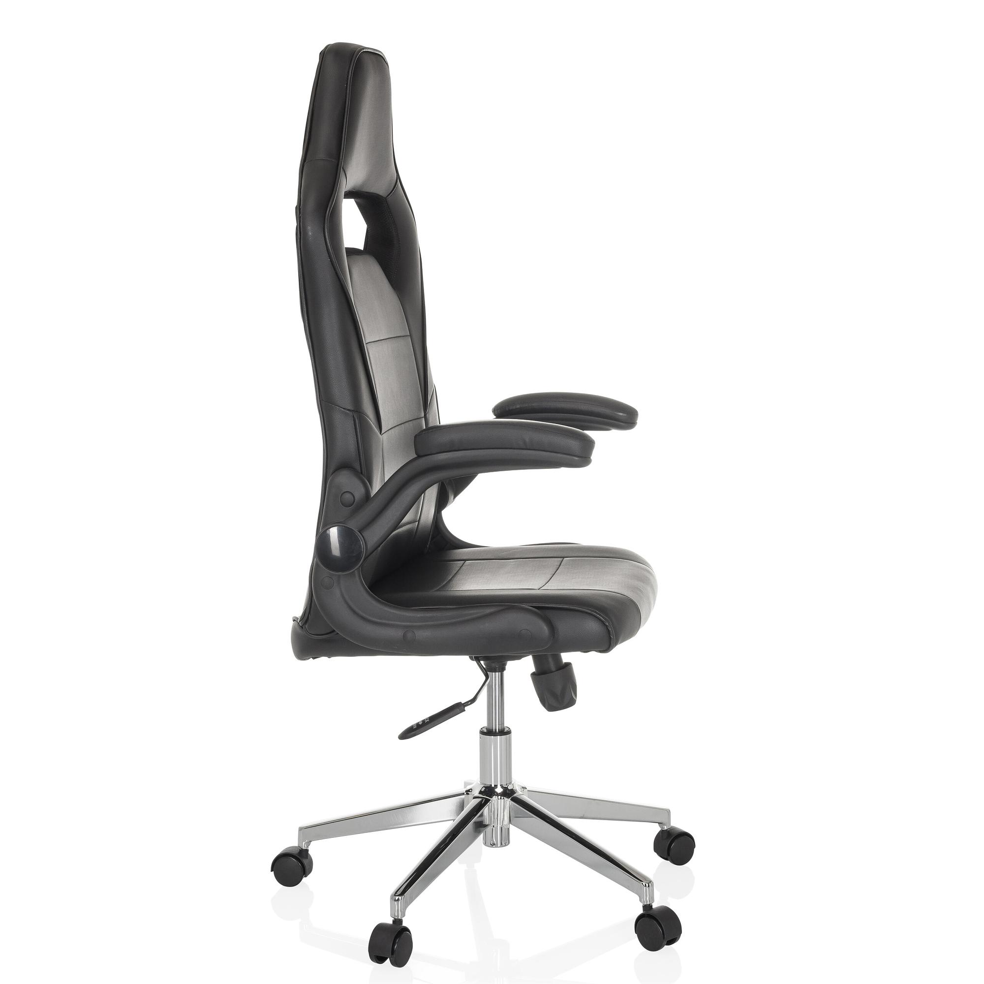GAME SPORT PRO Office Chair Faux Leather Black 6